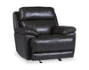 Sorrento 42\" Genuine Leather Power Reclining Chair with USB Port - Charcoal Grey