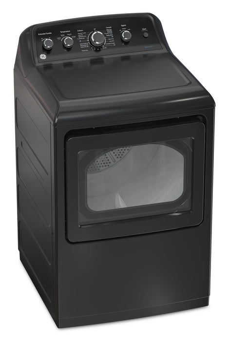 GE 4.9 Cu. Ft. Top Load Washer and 7.2 Cu. Ft. Electric Dryer – Diamond Grey