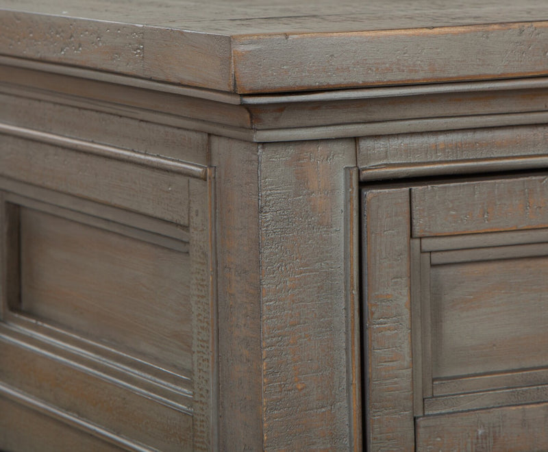 Hanson 50” Traditional Pine Sofa Table with Storage - Dovetail Grey