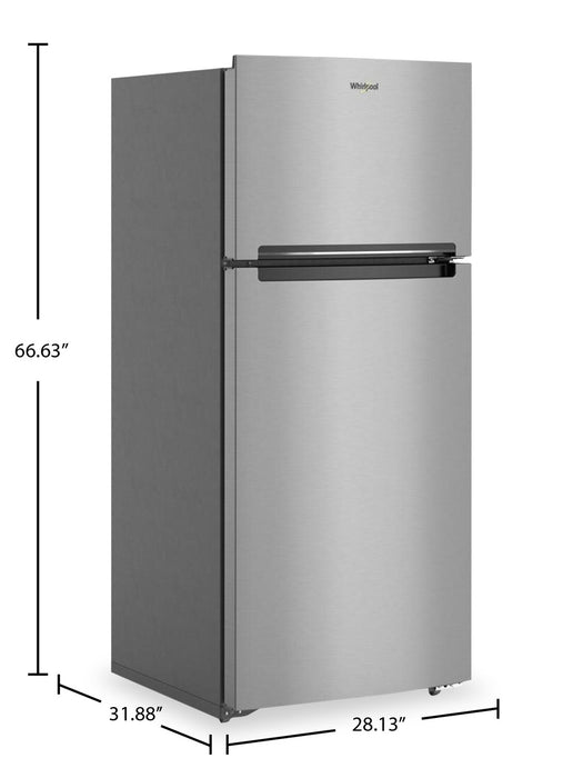 Whirlpool 28\" 16.3 Cu. Ft. Top-Mount Refrigerator - Stainless Steel - WRTX5328PM