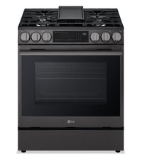 LG 6.3 Cu Ft. Smart Gas Slide-In Range with Air Fry – Black Stainless Steel - LSGL6335Z