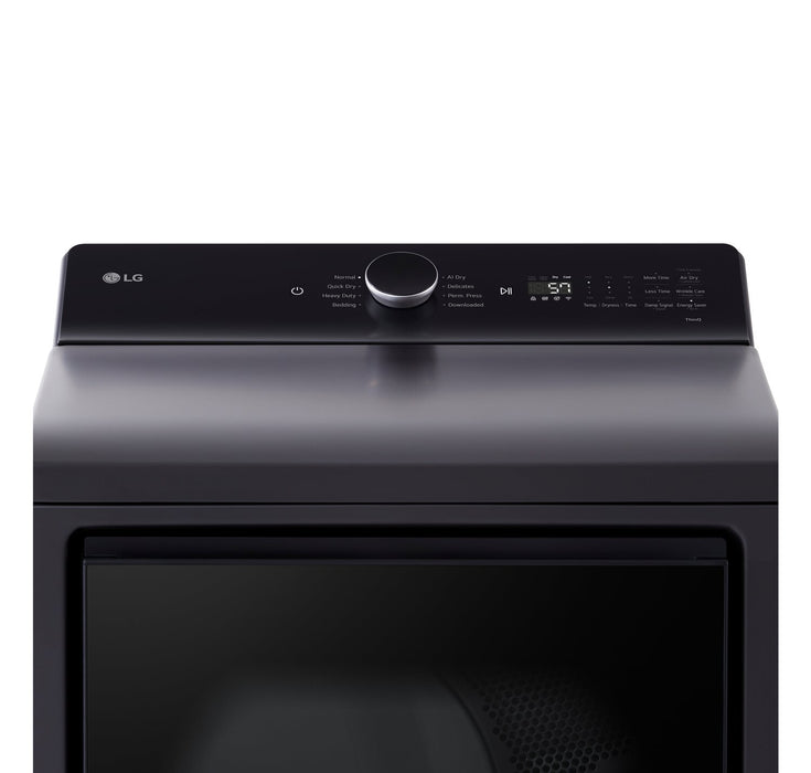 LG 7.3 Cu. Ft. Electric Dryer - Matte Black - DLE8400BE