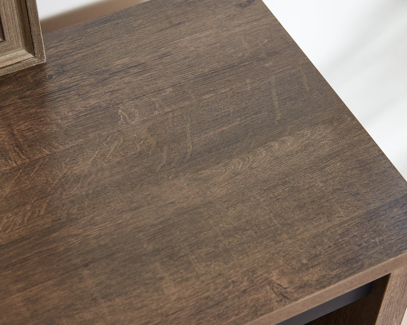 Corbin 47.25\" Accent Cabinet with Sliding Barn Doors - Walnut Oak