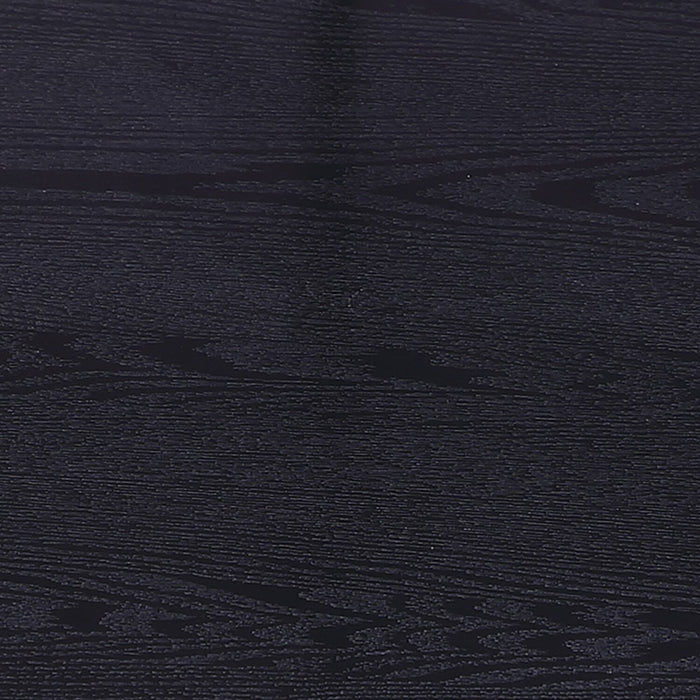 Kendal 20\" Modern Round Glass Top End Table - Black