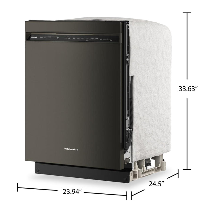 KitchenAid 24\" 44 dBA Dishwasher with 360° Max Jets™ Third Rack - Black Ore - KDFS424SBE