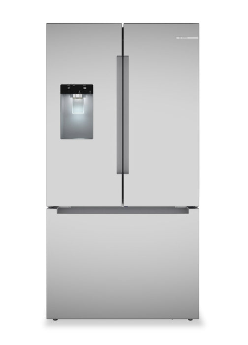 Bosch 36\" 26 Cu. Ft. 100 Series Smart French-Door Refrigerator - Stainless Steel - B36FD10ENS