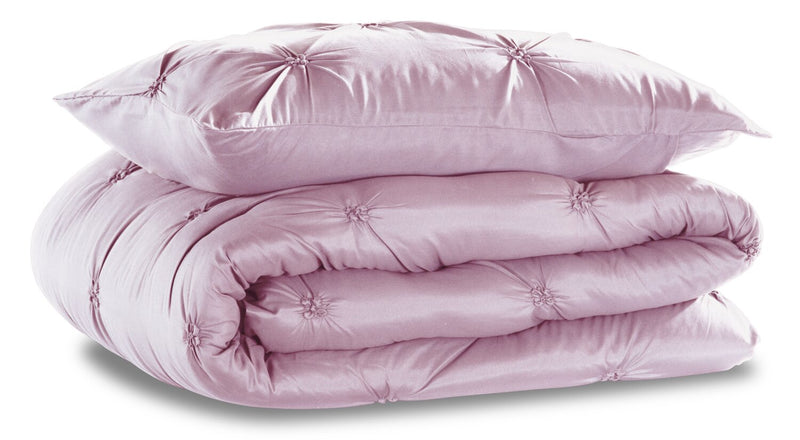 Penelope 2-Piece Twin Comforter Set - Pink