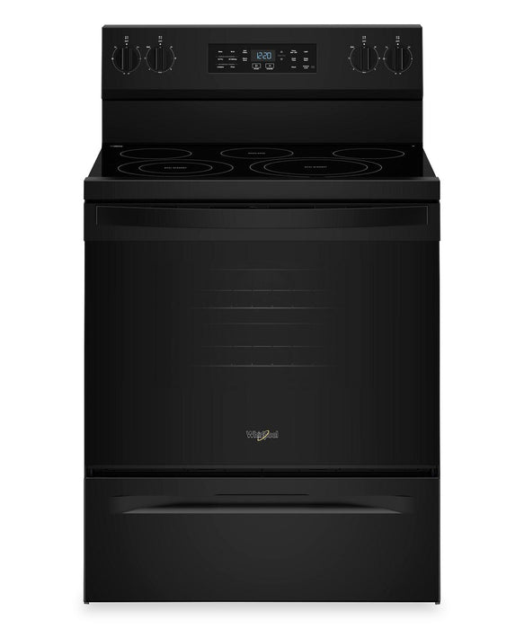 Whirlpool 5.3 Cu. Ft. Electric Range with Air Cooking – Black - YWFES5730SB