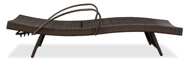 Kelowna Outdoor Patio Set of 2 Loungers - Resin Wicker, UV & Weather Resistant - Brown