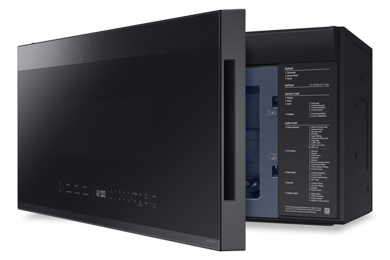 Samsung 2.1 Cu. Ft. Over-the-Range Microwave with 400 CFM and Glass Touch Control - Matte Black - ME21DG6500MTAC