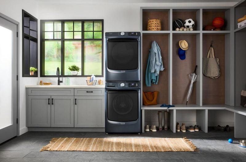 Maytag 5.8 Cu. Ft. Pet Pro Smart Front-Load Washer and 7.4 Cu. Ft. Gas Dryer - Midnight Steel