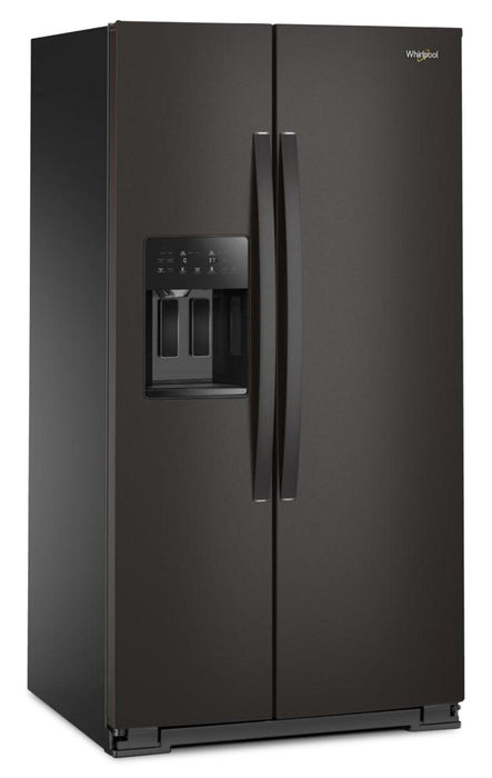 Whirlpool 36\" 28.7 Cu. Ft. Side-by-Side Refrigerator – Black Stainless - WRSF5536RV
