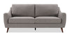 Ivy 75.5\" Fabric Sofa with Removable Back Cushions - Grey