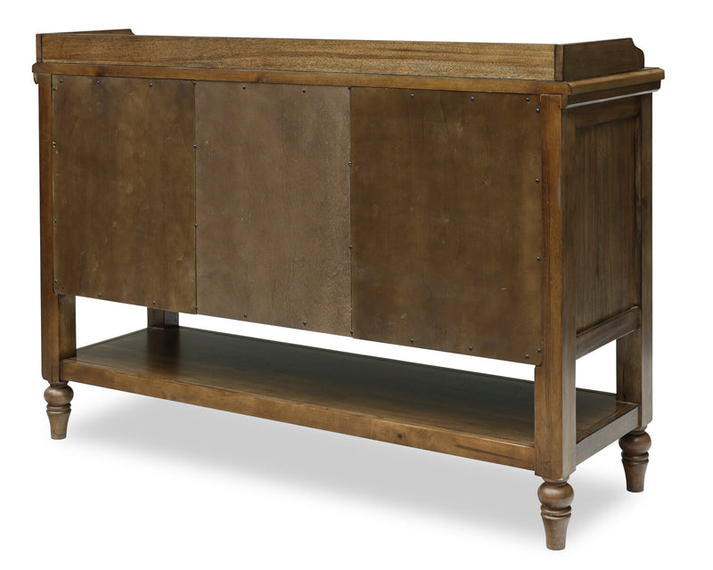 Clara Dining Server with Storage, Shelves & Drawers, 56\"W - Brown