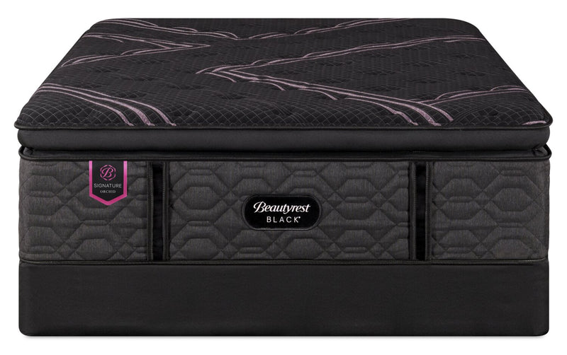 Beautyrest Black Signature Orchid Euro Pillowtop Full Mattress Set
