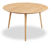 Viola 29.5\" Modern Round Top Coffee Table – Natural Oak