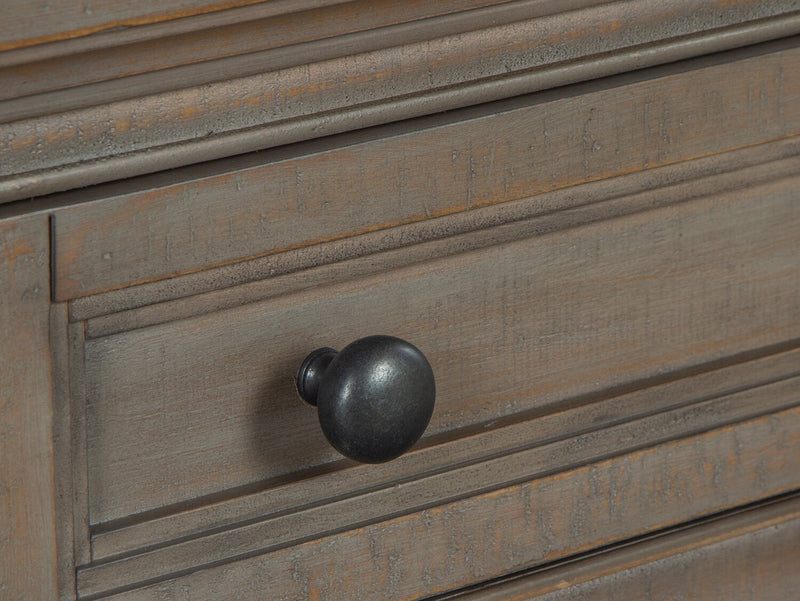 Hanson 50” Traditional Pine Sofa Table with Storage - Dovetail Grey