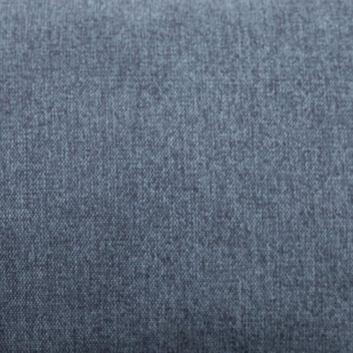 Kort & Co. Kassia 2-Piece Linen-Look Fabric Sectional with Wood Base and Legs - Blue