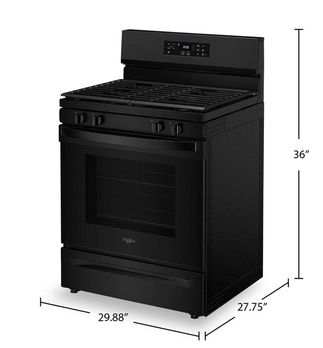 Whirlpool 30\" 5.3 Cu. Ft. Gas Range with SpeedHeat™ Burner - WFGS3530RB