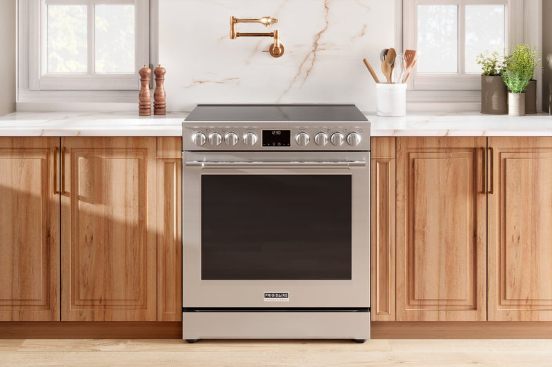 Frigidaire Professional 6.2 Cu. Ft. Electric Range With Total Convection and Air Fry - Smudge-Proof® Stainless Steel - PCFE308CAF
