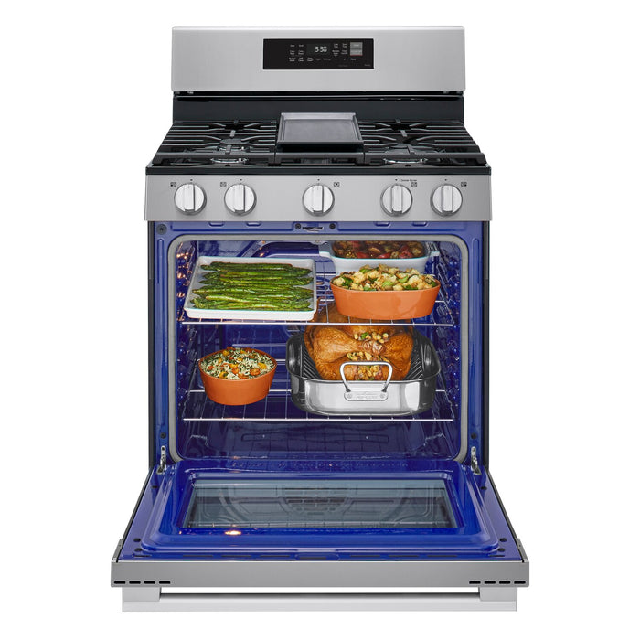 LG 6.3 Cu. Ft. Smart Gas Range with Air Fry - LRGN6323Y