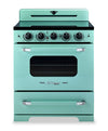 Classic Retro by Unique 30\" 3.9 Cu. Ft. Induction Range - Ocean Mist Turquoise - UNQ-30CR IC T