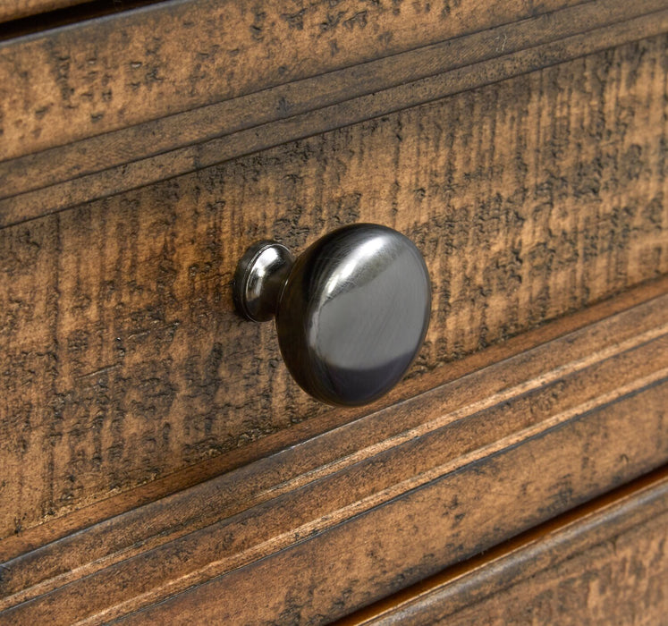 Hanson 50” Traditional Pine Sofa Table with Storage - Toasted Nutmeg