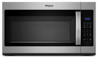 Whirlpool 1.9 Cu. Ft. Over the Range Microwave with Sensor Cooking – Stainless Steel - YWMMS3230SZ | Four à micro-ondes à hotte intégrée Whirlpool de 1,9 pi³ avec cuisson par capteur - acier inoxydable - YWMMS3230SZ