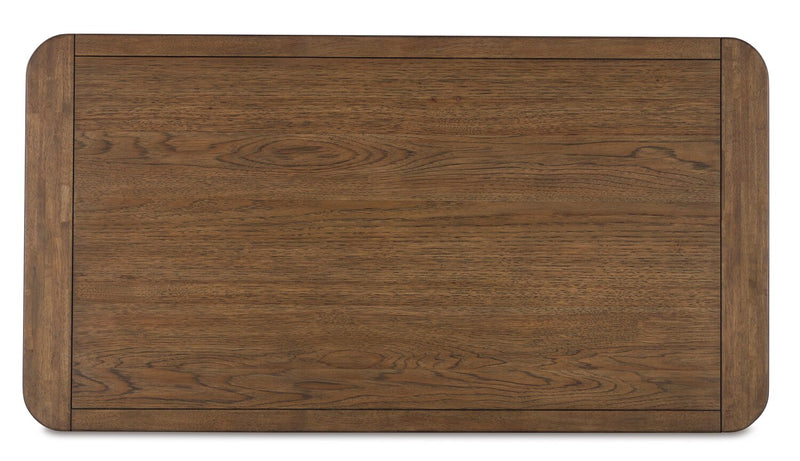 Gideon 56” Solid Wood Country-Style Coffee Table - Brown