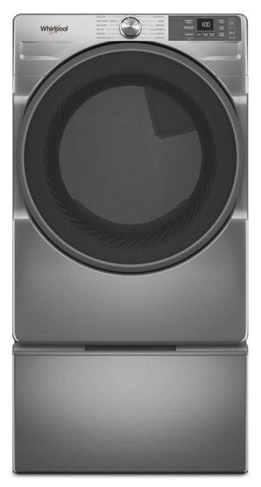 Whirlpool 7.4 Cu. Ft. Smart Gas Dryer with Wrinkle Shield™ - Radiant Silver - WGD5720RR
