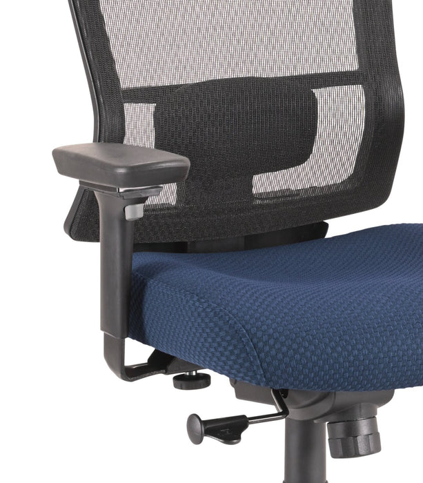 Tempur-Pedic Remy 26.8” Office Chair - Navy with Mesh Back