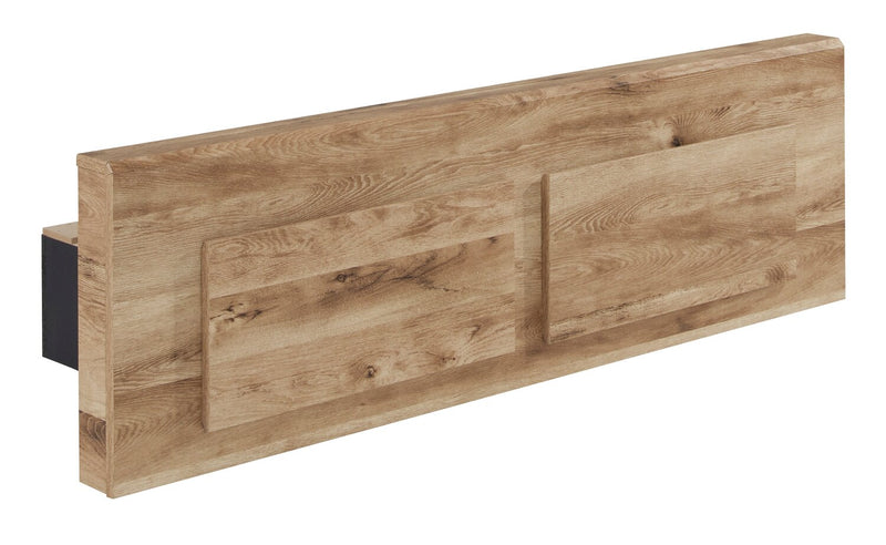 Derekson Storage Bed with 2 Built-In Footboard Drawers, Natural - Queen Size