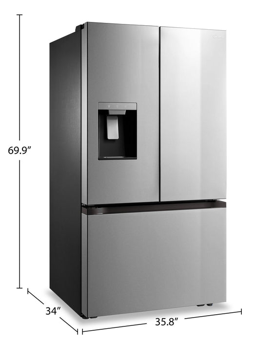 Midea 36\" 29.3 Cu. Ft. Smart French-Door Refrigerator - Stainless Steel - MRF29D2AST