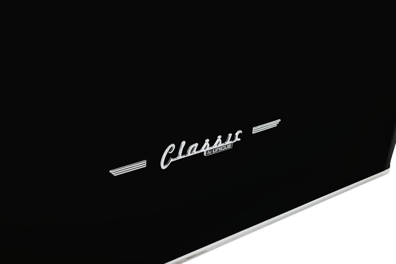 Classic Retro by Unique 36\" 21.4 Cu. Ft. Counter-Depth Refrigerator - Midnight Black - UGP-595L B AC