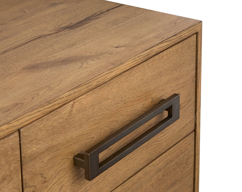 Scott Living Henri Bedroom 7-Drawer Dresser, 64\"W x 34\"H, Wood - Brown