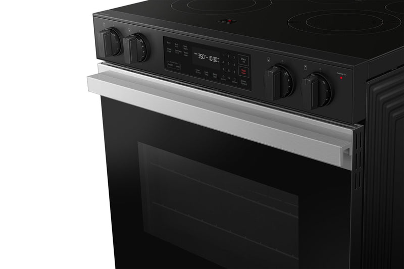 Samsung 6.3 Cu. Ft. Smart Electric Slide In Range with Voice Control  - Stainless Steel - NSE6DG8100SRAC