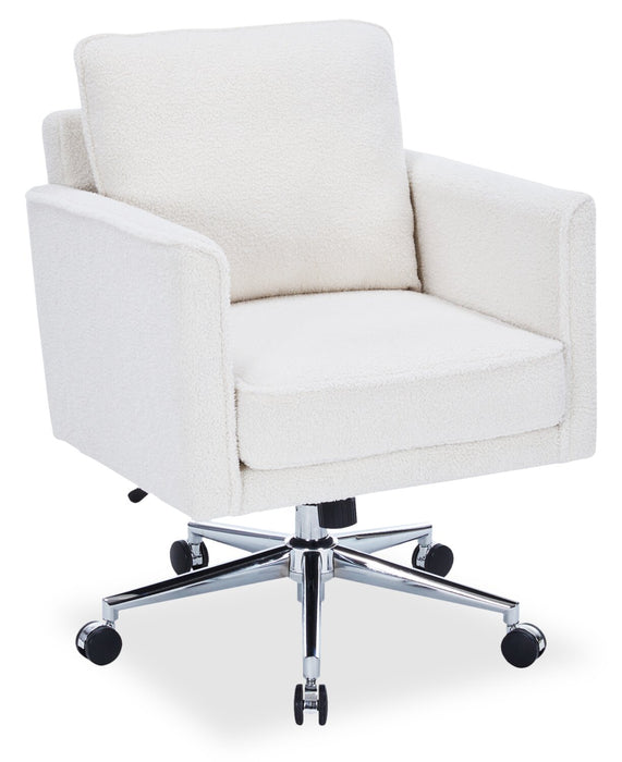 Sealy® Dove 26\" Adjustable Office Chair - Ivory