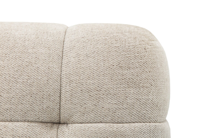 Kort & Co. Oaklyn Modular 109\" Fabric Sofa with Tufted Seat Cushions - Beige