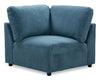 Voyage Modular Fabric Corner Chair with Removable Back Cushions – Blue