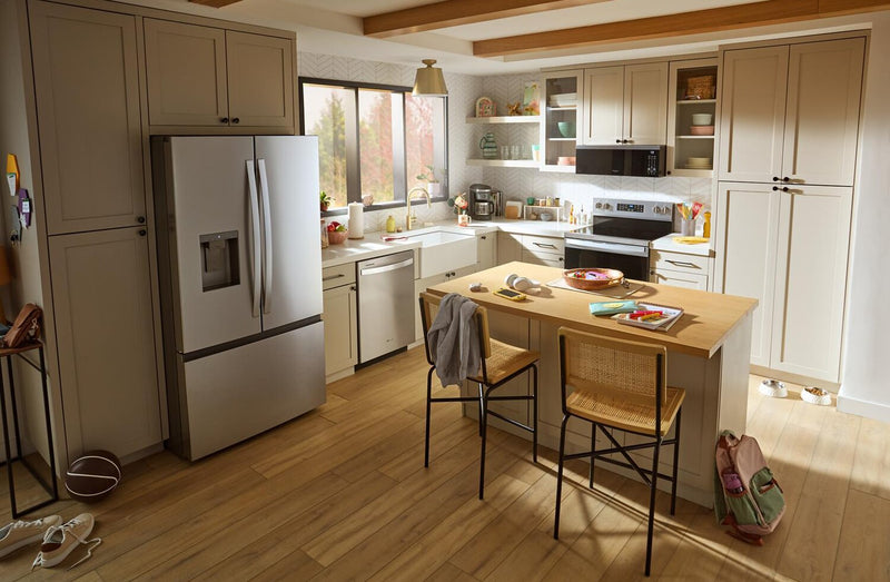 Whirlpool 36\" 30 Cu. Ft. French-Door Refrigerator with Ice and Water - Stainless Steel - WRFF3536SZ