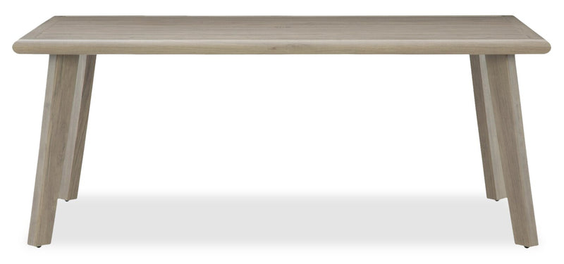 Muskoka Outdoor Patio Dining Height Table - Resin Wicker, Aluminum, UV & Weather Resistant - Beige