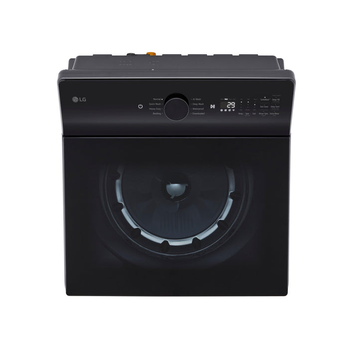 LG 6.1 Cu. Ft. Smart Top-Load High-Efficiency Washer - Black Steel - WT8405CB