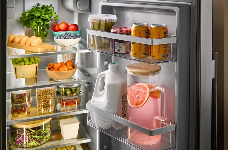 KitchenAid 36\" 29 Cu. Ft. Side-by-Side Refrigerator - Fingerprint Resistant Stainless Steel - KRSF536RPS