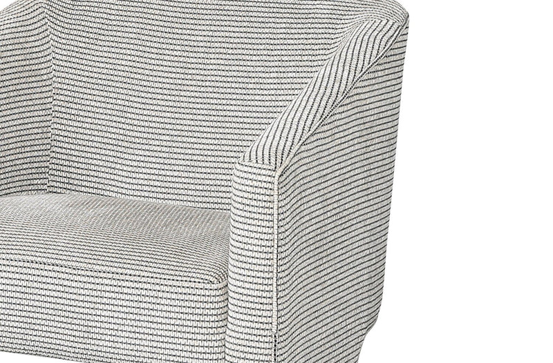 Adria 31\" Chenille Fabric Accent Chair - Ink Multicolour