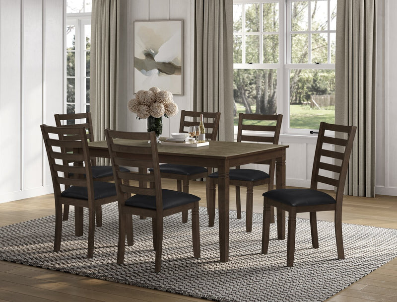 Devon Dining Table, Wood, 60\"W - Dark Brown