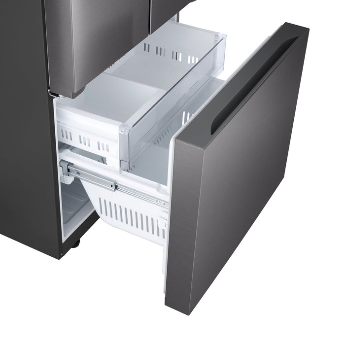 LG 25 Cu. Ft. Smart French-Door Refrigerator with Ice Maker - Black Stainless Steel - LF25S6200D