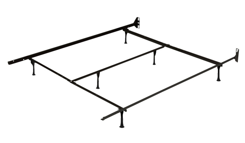 Twin/Full/Queen Versatile Metal Bed Frame with Glides