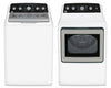 GE 4.9 Cu. Ft. Top Load Washer and 7.2 Cu. Ft. Gas Dryer with SaniFresh