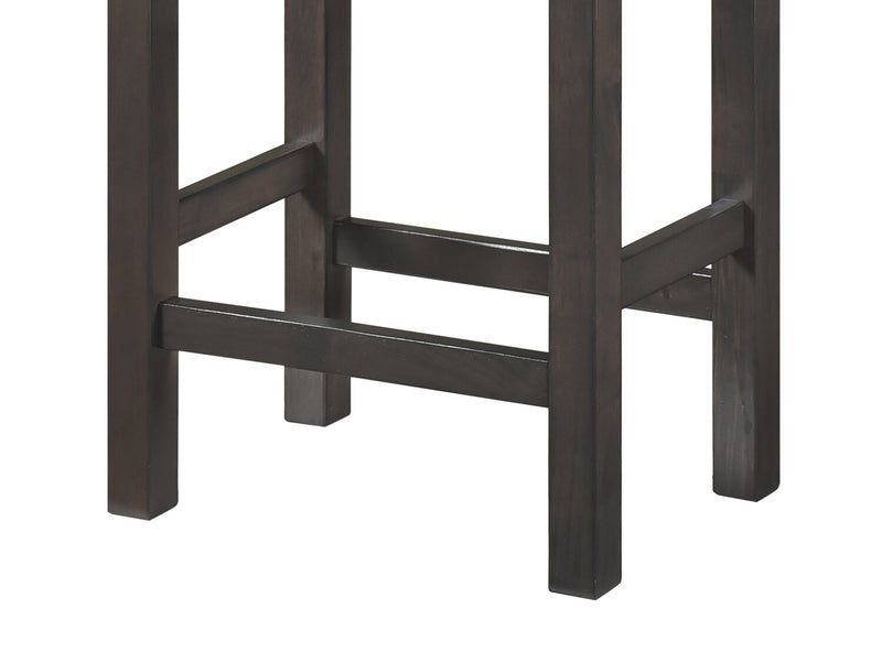 Noah 60” Modern Sofa Table with 3 Counter-Height Stools and USB Ports - Grey