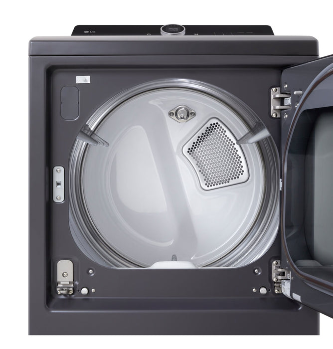 LG 7.3 Cu. Ft. Electric Dryer with Steam - Matte Black - DLEX8600BE